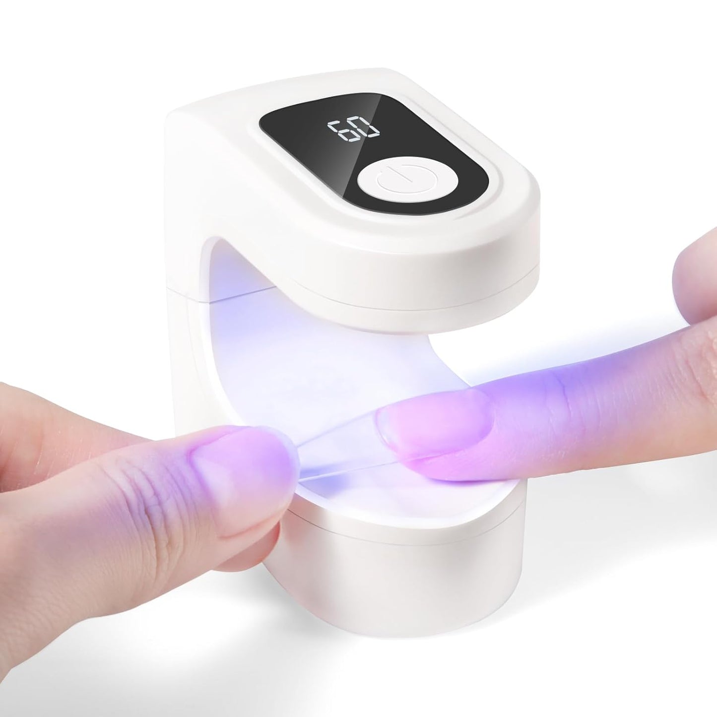 Saviland Mini Nail Lamp, Quick-Dry Gel Nail Lamp 16W, Portable U V Light for Easy and Fast Nail Extension, U V LED Curing Lamp for Manicure Starters DIY Nail Art