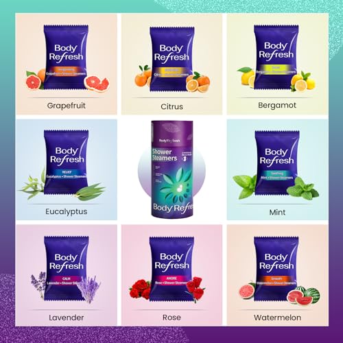 Shower Steamers Aromatherapy - Birthday Gifts for Women, 8 Pack Shower Bombs, Self Care Home Spa Relaxation Gifts, Christmas Stocking Stuffers for Adults, Women, Teens, Mom, Wife