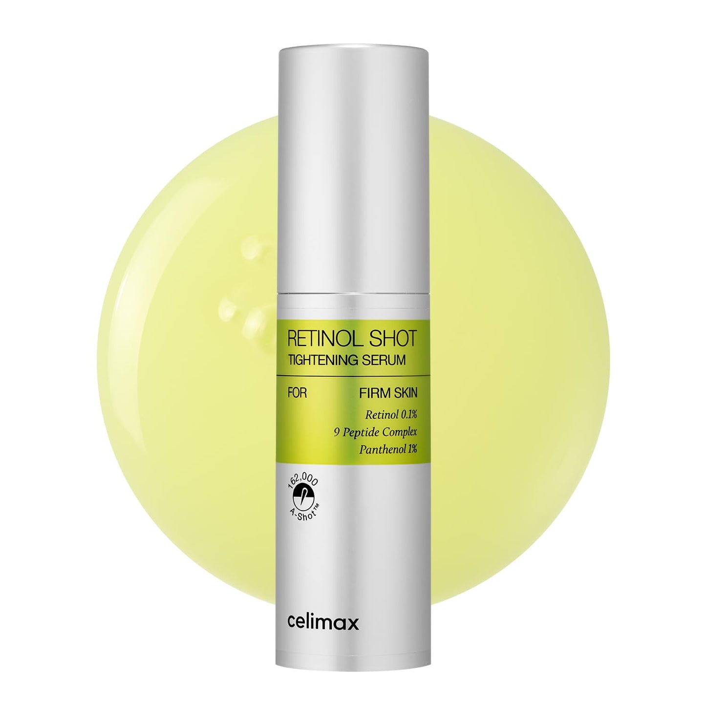 celimax The Vita A Retinol Shot Tightening Serum | with Pure Vitamin A Retinol, Peptide, Pore Minimizer, Wrinkles & Fine Lines, Firmer Skin, Anti-Aging, Skin Smoothing, Korean Skin Care Gift, 30ml