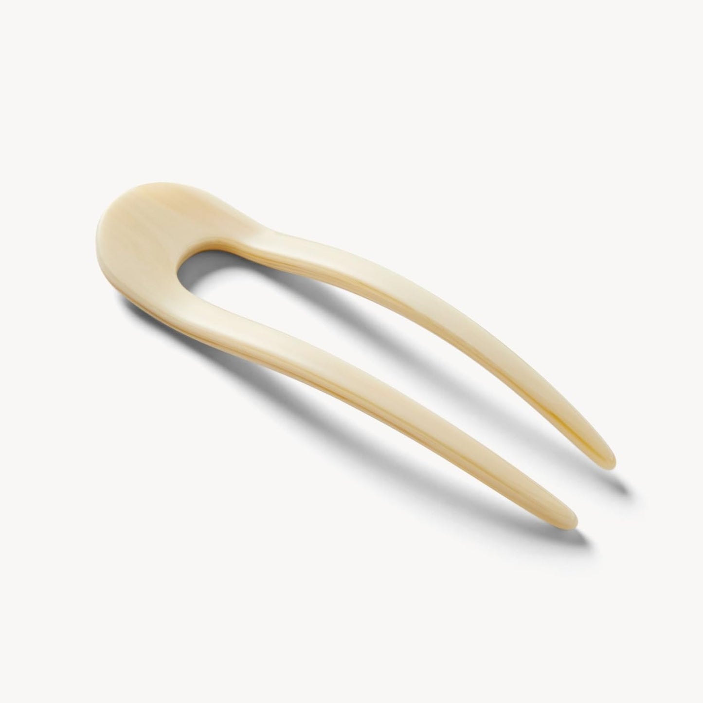 MACHETE Italian Acetate French Hair Pin for Thin Thick Hair, 5 inch Women Girls Hairstyle Accessories (Alabaster)