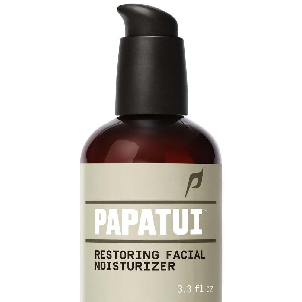 PAPATUI Men's Face Moisturizer - Restoring Formula with Niacinamide, Hyaluronic Acid & Ceramides | Unscented | 3.3 fl oz