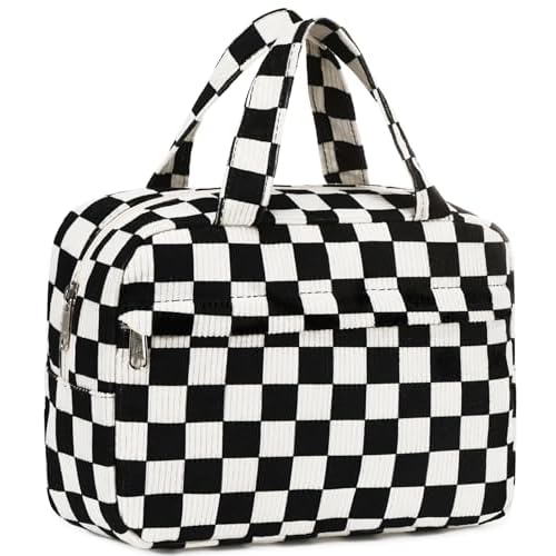 Makeup Bag for Women Cosmetic Bag Large Make Up Organizer Travel Toiletry Bags Waterproof Zipper Tote Pouch Purse for Girls