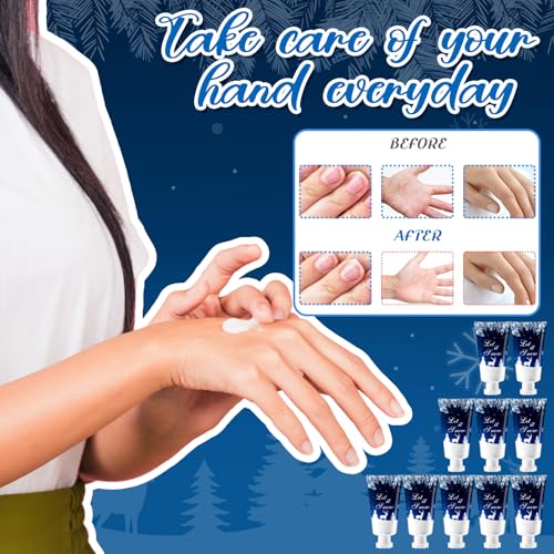 50 Pcs 1 Oz/ 30 ml Christmas Snowflakes Hand Cream Gifts Bulk Travel Size Winter Thank You Hand Cream Body Lotion Gifts for Women Teacher Nurse Souvenir Xmas Party Supplies