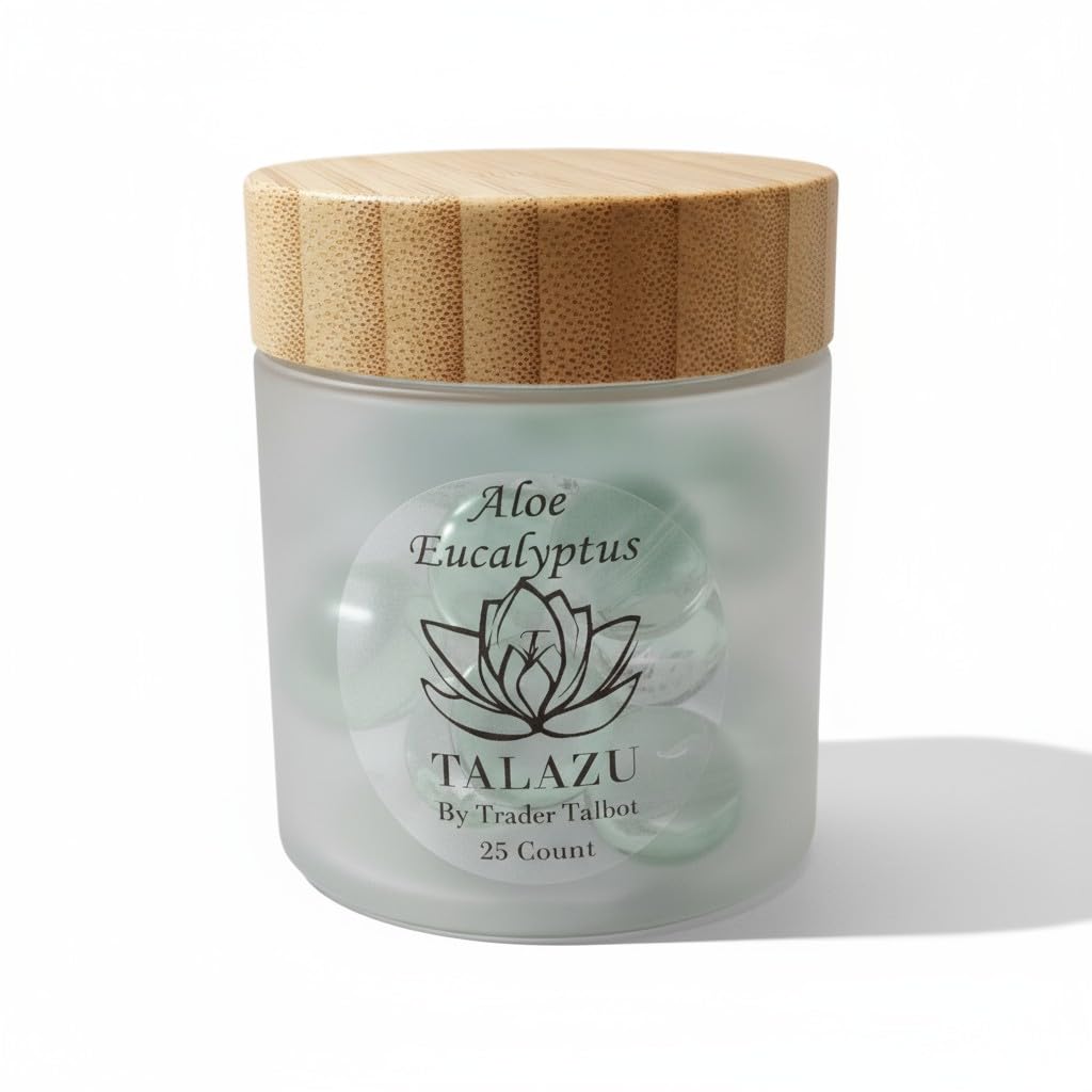Eucalyptus & Aloe Bath Pearls (25 Count) – Aromatherapy Bath Oil Beads for Stress Relief, Relaxation & Soft Skin
