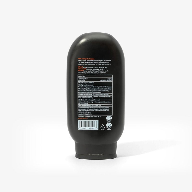 Amp Human PR Lotion - Bicarb Sports Performance & Recovery Lotion - Natural Electrolyte | 300g Bottle