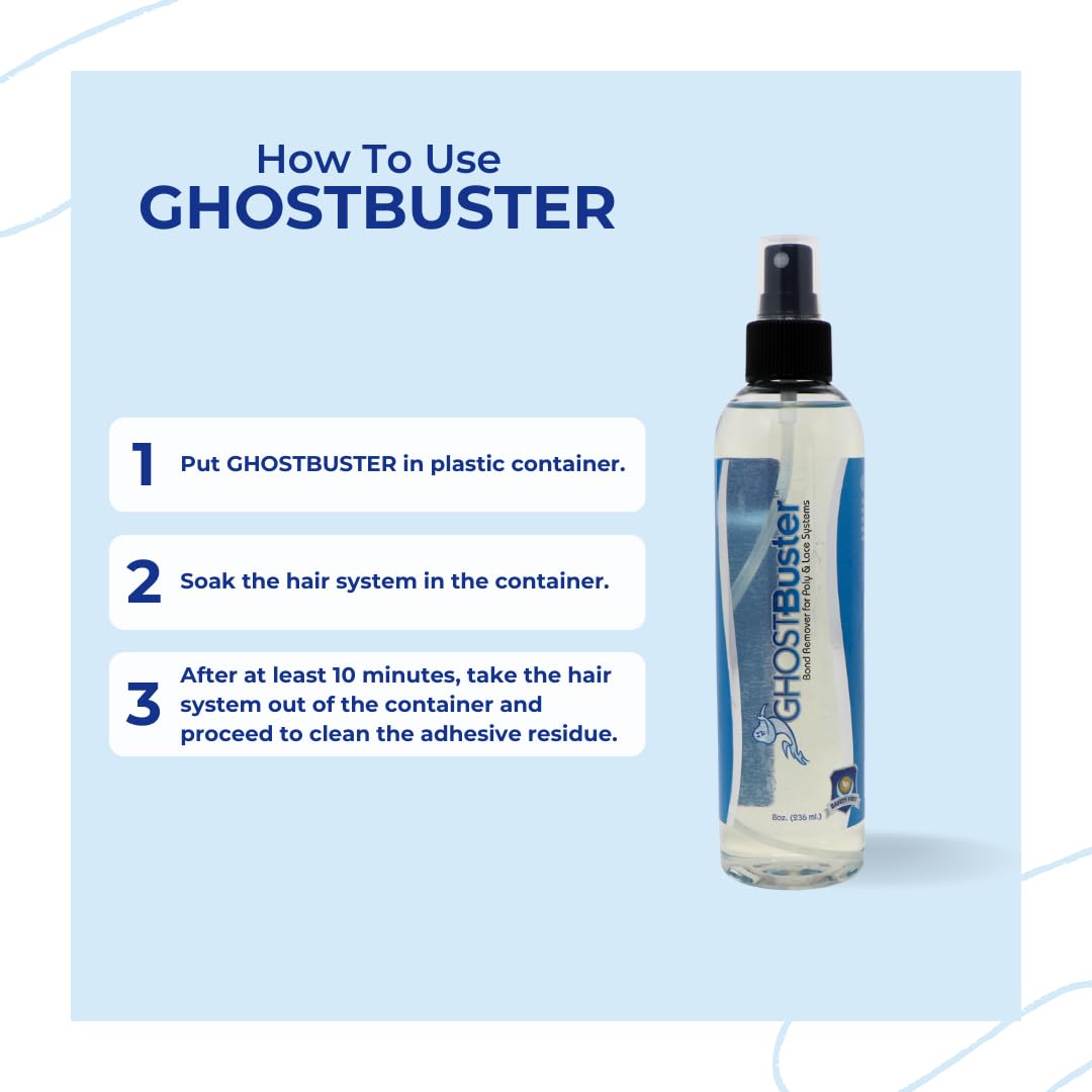 Professional Hair Labs Ghostbuster Wig Adhesive Remover | Fast-Acting Citrus Spray for Lace Wigs, Hair Extensions & Poly Systems – 8oz