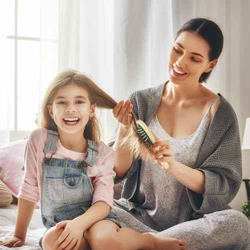 16 Pack Mini Wet Hair Brush Bulk Travel Detangling Brush Soft Bristles Wet Dry Hair Brush Kids Small Hair Brush for Kids Girls Multicolor