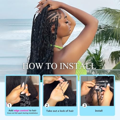 100g 3 bundles Blonde Human Braiding Hair 18 Inch Deep Water Wave Bulk Human Hair for Braiding Brazilian Virgin Curly Hair Extensions for Boho Braids Wet and Wavy Color 27 Honey Blonde