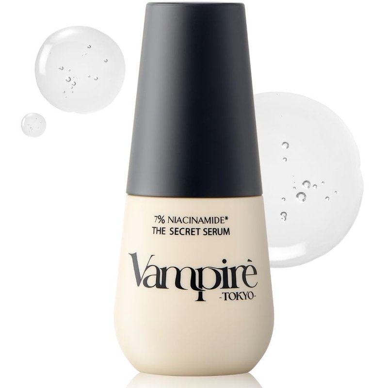 Vampire The Secret Serum, Vampire TOKYO Niacinamide Serum, Hali, Gloss, Moisturizing Care, Supports Dry Skin, Transparency, CICA Retinol Formulated, Made in Japan, Japanese Cosmetics