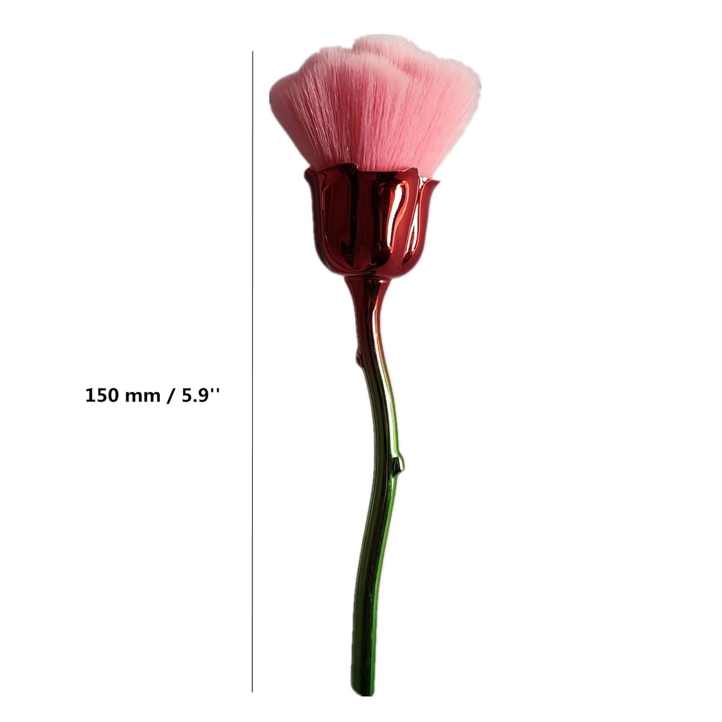 Rose Nail Art Powder Dust Removal Brush Set - 4 Soft Cleaning Brushes for Nail Salon & Home | Mixed Colors