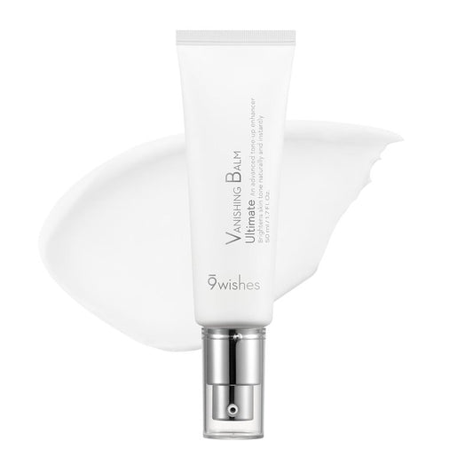 9 wishes VB Ultimate Tone-Up Cream (1.7 Fl. Oz.) - Ideal Makeup Primer, Hydrating Face Moisturizer with Niacinamide and Glutathione, Anti-Wrinkle, Reduce Fine Lines