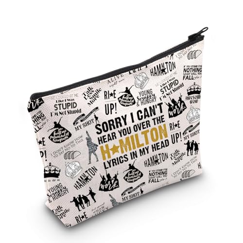 WCGXKO American Musical Makeup Bag Musical Theater Lover Gift for Musical Lovers (Hami Bag)