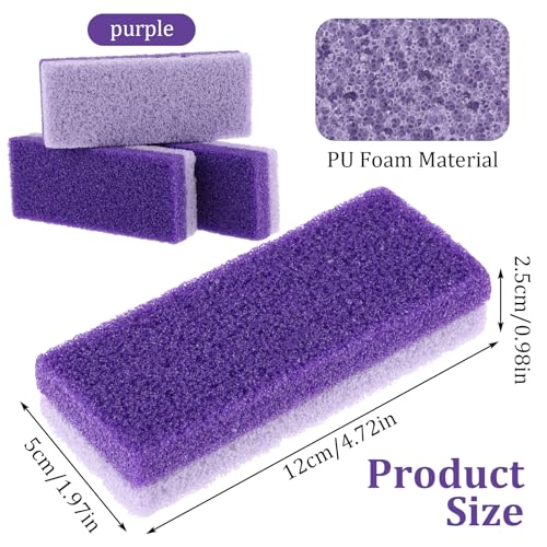 6pcs Foot Stone Pumice,Heel Scrubber,Foot Pumice Stone for Feet Skin Callus Remover and Scrubber£¨Purple£©