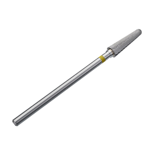 STALEKS PRO Expert Carbide Nail Drill Bit (Frustum, Yellow, 4mm Head / 13mm WP) – Very Soft Hardness for Delicate Artificial Nail & Skin Processing in Hardware Manicure/Pedicure