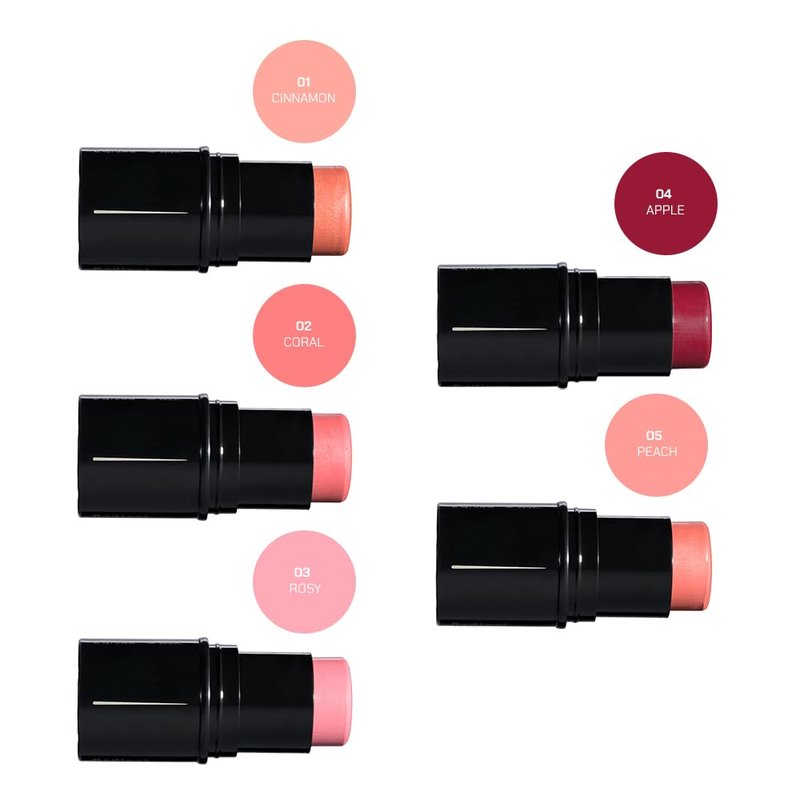 Radiant Professional Touch of Blush - Stick for Cheeks, Lips & Eyes – Vegan Cream Blusher Stick – Lightweight, Hydrating Clean Beauty Makeup – Multi-Use Makeup – Made in Greece (03 ROSY, 0.14 Oz)