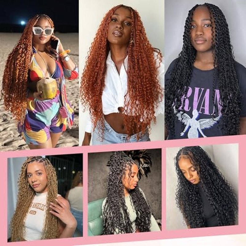 Urbeauty Human Braiding Hair Wet and Wavy, Human Braiding Hair for Boho Braids, Bulk Human Hair for No Weft Water Wave 100% Unprocessed Virgin Hair Micro/Knotless/Bohemian/Twist/Locs #1B