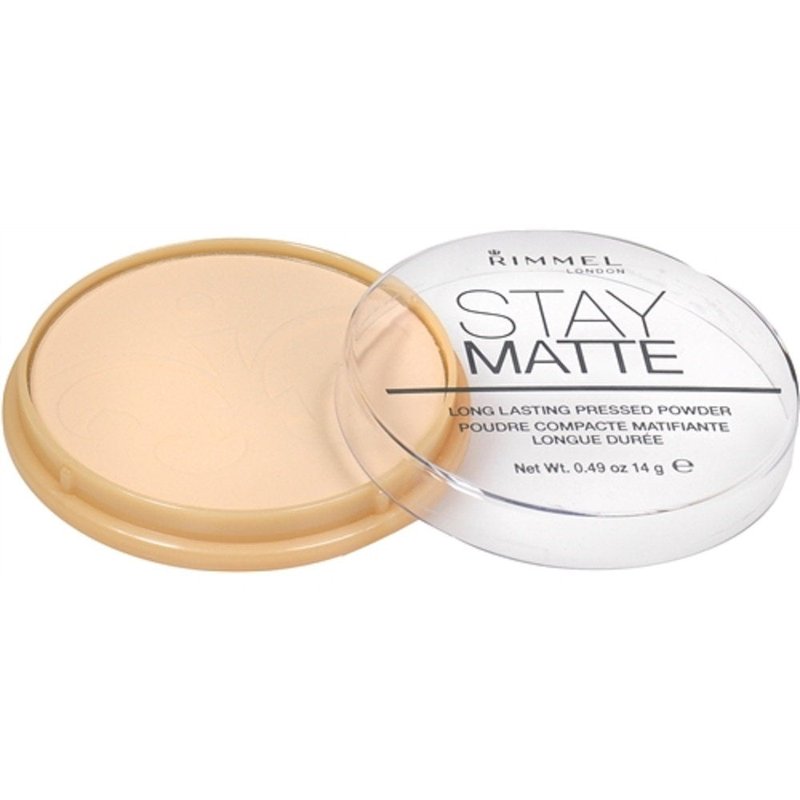 Rimmel Stay Matte Pressed Powder Transparent [001] 0.49 oz (Pack of 3)