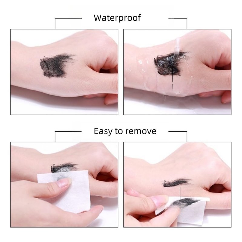 Black Mascara with Ultra Fine brush for Tiny and Lower Eyelash, Smudge-proof, No Clumping, Lengthening and Voluminous Lashes, Long-lasting, Waterproof