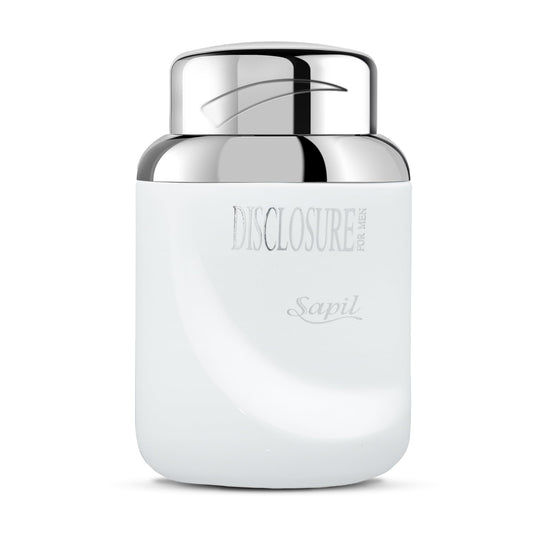 Sapil Disclosure White Perfume for Men - Long-Lasting Dubai Cologne - Woody Aromatic EDT Spray - 3.4 Oz (100 ml) - Ideal Men's Fragrance for Daily Wear