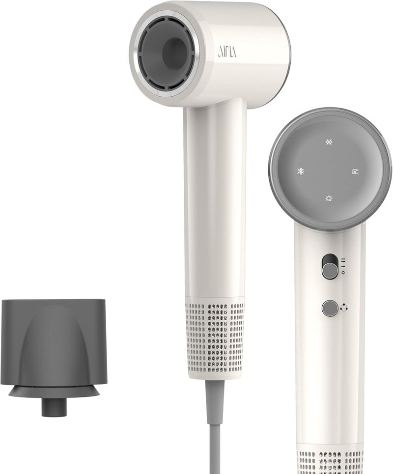 AINA Hair Dryer - High-Speed Ionic Blow Dryer with Brushless Motor | Compact Travel Size A10