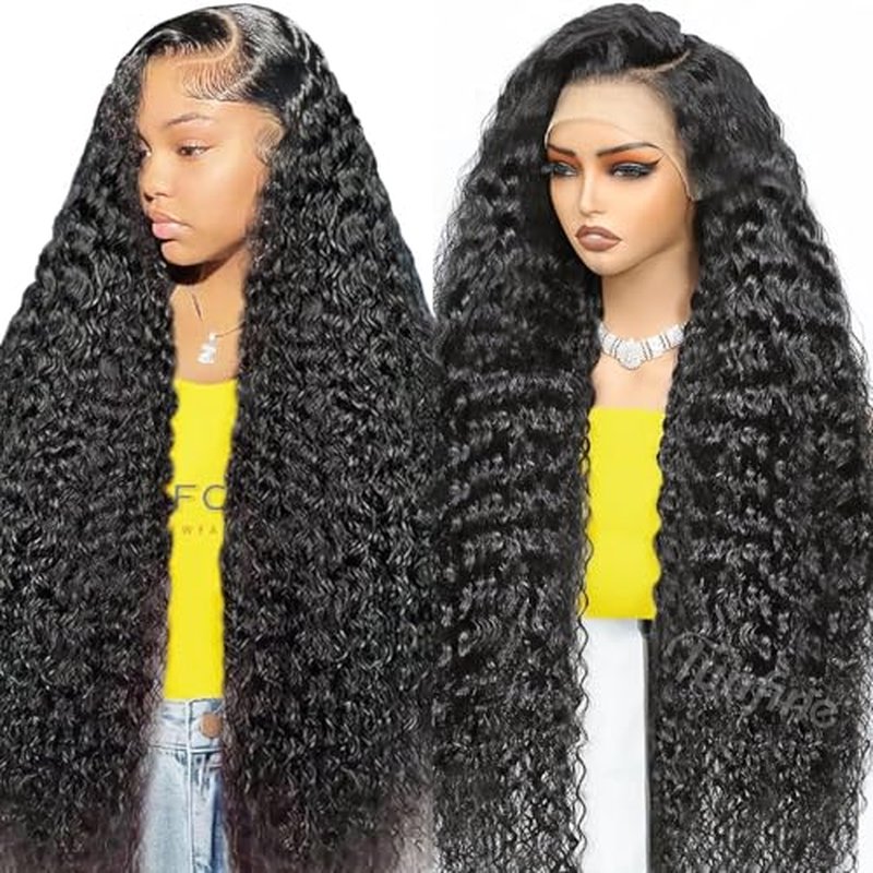 14 inch BoB 13x6 Glueless Lace Front Wigs Human Hair Pre Cut Lace Water Wave Lace Front Wigs Human Hair Pre Plucked Glueless Deep Wave Frontal Wigs Human Hair for Black Women