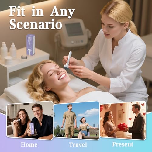 Derma Stamp - Uaike Microneedling Derma Stamp for Hair, Beard, Scalp & Face, Home Use Microneedle Roller Dermastamp for Women and Men