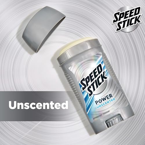 Speed Stick Men's Antiperspirant Deodorant, Unscented, 3 Ounce, 4 Pack