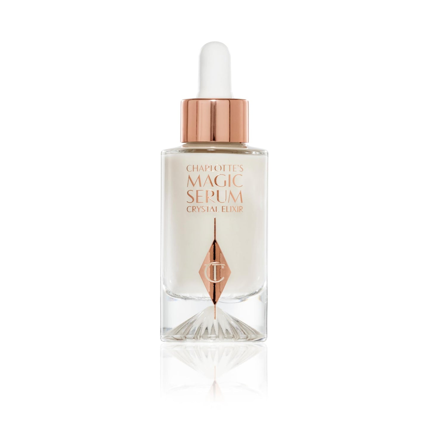 Charlotte Tilbury Magic Serum Crystal Elixir - Anti Aging Skincare Set - Face Firming Peptide, Brightening Vitamin C Serum & Glow-Boosting Niacinamide - Perfect for Gifting & Makeup Pairings (30ml)