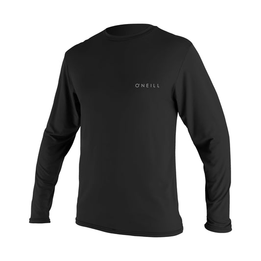 O'Neill Men's Basic Skins UPF 50+ Long Sleeve Sun Shirt, Black, 2XL