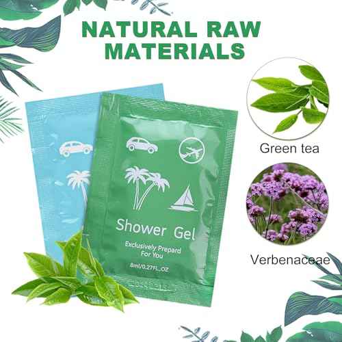 Bulk Hygiene Kits for Homeless ,Travel Size Body Wash and Shampoo Bulk 0.28fl Oz,Travel Size Shower Gel Set£¬Shampoo Bulk Travel Size ,Hotel Supplies for Guests (0.28fl Oz(Pack of 50), 50, Count)