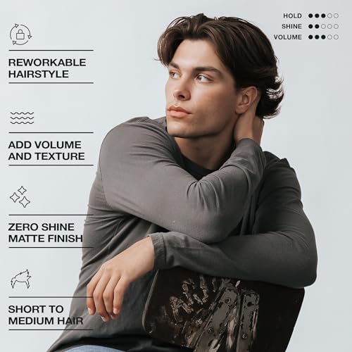 CRVFT Hair Clay 2oz | Medium Hold/Zero Shine Matte Finish | Add Volume & Texture | Ideal for Textured, Short & Medium Styles | Reworkable | [High Density] Clay Base, Stylist Approved [Unscented]