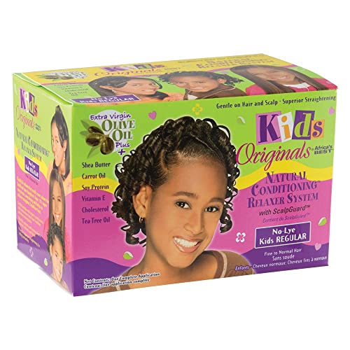 Originals by Africa's Best Kids Natural Conditioning Relaxer System With Scalpguard (Regular Kit) Fortified and Enriched with Our Special Herbal Blend, Protect and Strengthen Your Child¡¯s Hair
