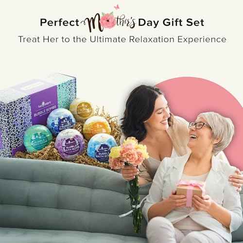 Two Sisters Relaxing Bath Bombs for Women, Girls, Teens & Kids (6 Pack) - Natural Bubble Bomb, Moisturizes Dry Skin, Releases Color, Aromatic Scents, USA Made - Ideal Mothers Day Gift by Two Sisters