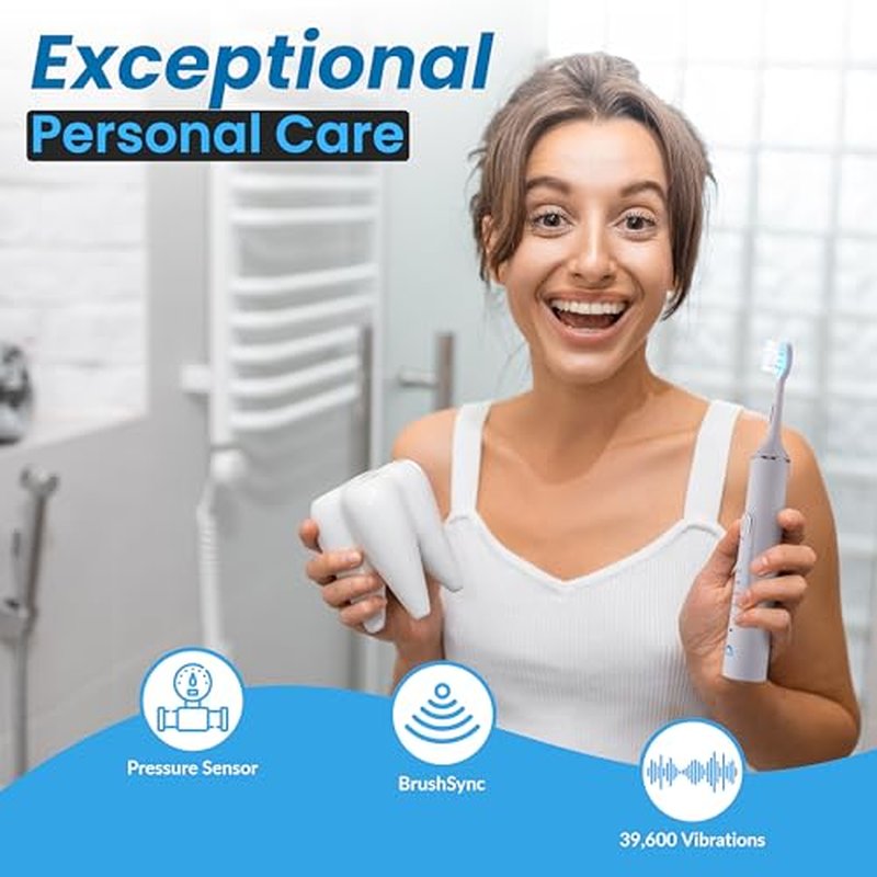 Shine Pro LED Electric Toothbrush - Advanced Whitening, Teeth Polishing & Gum Health Care