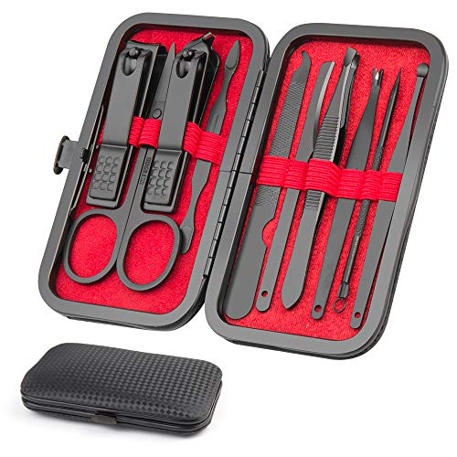 Manicure Kit, OKOM Manicure Set, Mens Grooming Kit, Nail Care Set, Manicure Kit for Men and Women,Nail Kit,Grooming Kit,Nail Clipper Set,Stocking Stuffers,Stocking Stuffers for Teen Boys,Gifts for Men
