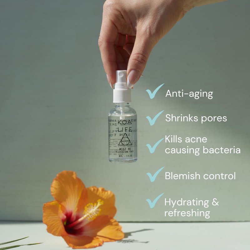 Rejuvenating Facial Mist Spray - Hydrating Witch Hazel & Eucalyptus Toner | 1 FL OZ