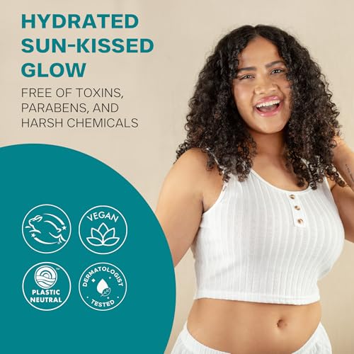 Self Tanner Tanning Mousse Kit - USA Made with Natural & Organic Ingredients, Tan Kit with Kabuki Brush & Mitt, Tanning Foam for Fake Tan, Non Toxic Sunless Tanner, Self Tanners Best Sellers