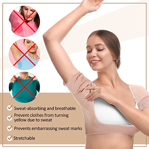 Handepo 6 Pcs Underarm Sweat Vest Breathable Armpit Sweat Proof Shirt Pads for Woman Underarm Protector