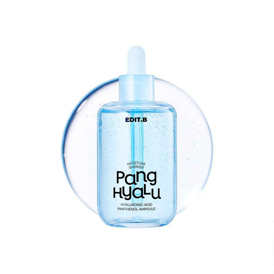 EDIT.B Moisture Barrier Pang Hyaluronic Acid Panthenol Ampoule, Long-Lasting Deep Hydration Lightweight Facial Moisturizing Serum, Soothing and Hydrating, Korean Daily Skin Care, 3.38 fl.oz (100ml)