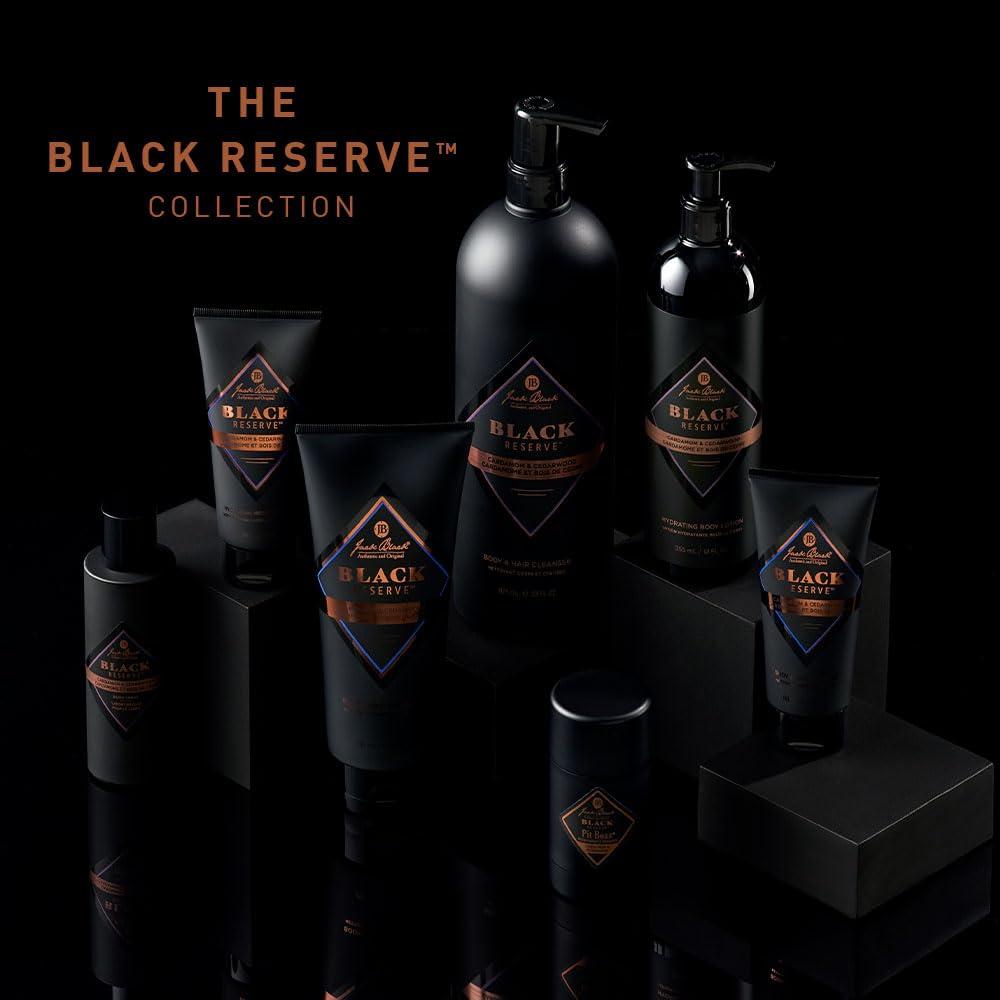 Jack Black Pit Boss Black Reserve Antiperspirant & Deodorant Men - 2.75 oz (Pack of 2) - Cardamom & Cedarwood - Mens Deodorant for Sensitive Skin