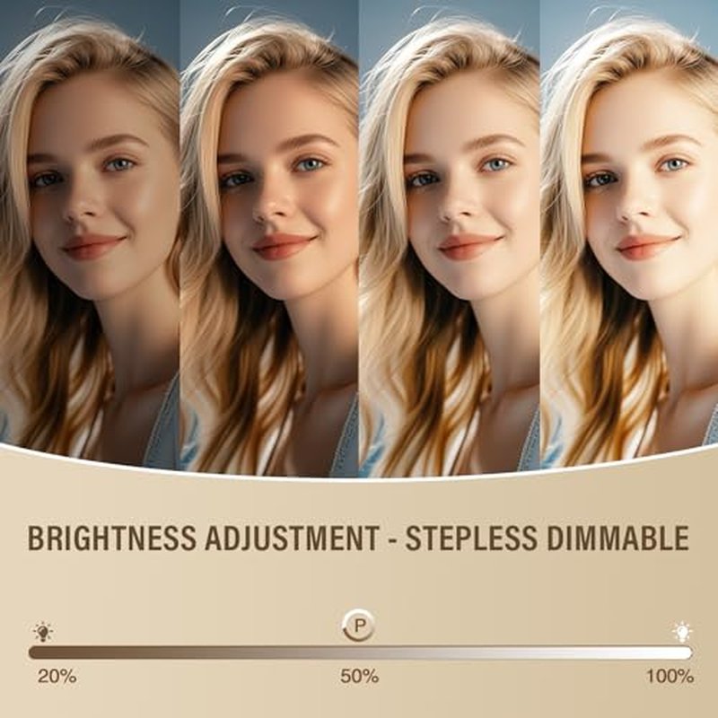 16" x 23.6" Large Makeup Vanity Mirror with Lights for Dressing Room and Bedroom,3 Color Modes,Memory Function
