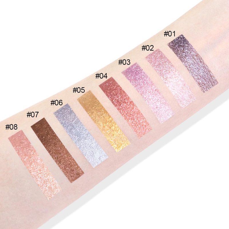 Champagne Glow Cream Shimmer Eyeshadow | Waterproof Beige Pearl Glitter for Natural & Soft Glam Makeup 8g