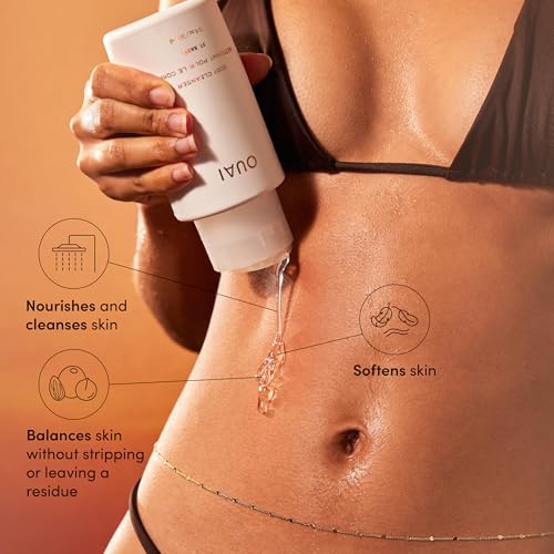 OUAI Body Cleanser, St. Barts - Foaming Body Wash with Jojoba Oil and Rosehip Oil to Hydrate, Nurture, Balance and Soften Skin - Paraben, Phthalate and Sulfate Free Skin Care Products (10 Fl Oz)