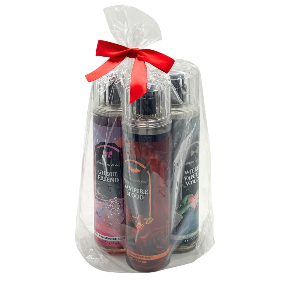 Vampire Blood Fine Fragrance Mist | Halloween 3-Piece Collection with Red Bow - 2025 Edition Scents