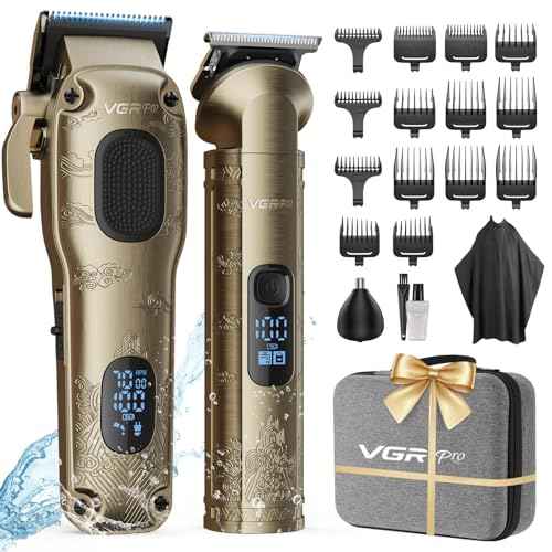 Hair Clippers for Men Professional, Cordless Hair Clippers for Hair Cutting, Mens Clippers and Trimmers Set, Electric Hair Trimmer for Men with Package Case
