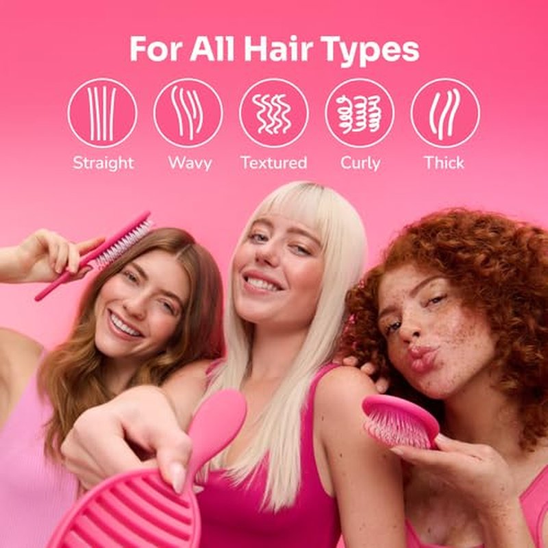 Wet Brush Original Detangler Hair Brush, Dark Gray Leopard (Safari), Ultra-Soft IntelliFlex Bristles, Detangling Bristles Glide Through Tangles (Wet & Dry Hair), Women & Men