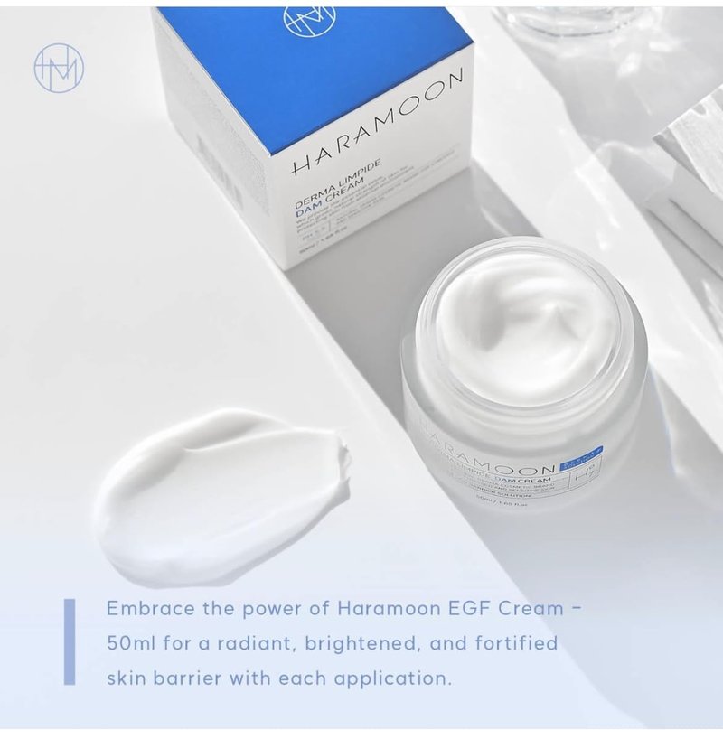HARAMOON Centella Moisturizing Cream - Vegan K-Beauty for Stressed and Sensitive Skin, 50mL - Deep Moisture Barrier Protection with Ceramide and Beta Glucan