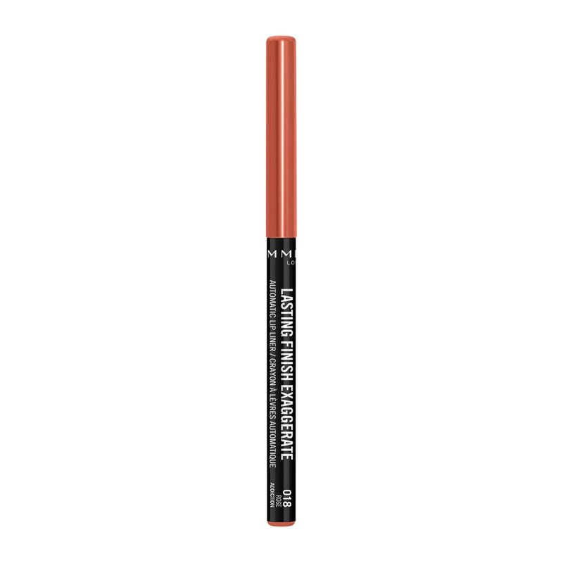 Rimmel Automatic Lip Liner - Lasting Finish in 18 Rose Addiction | Pack of 5