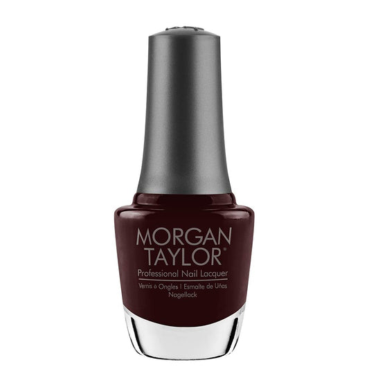 Morgan Taylor Dark Red Nail Polish Lacquer: Black Cherry Berry, 0.5 oz