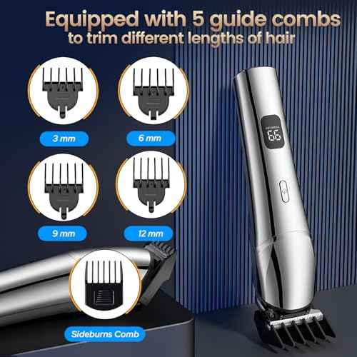 Beard Trimmer & Hair Clippers for Men, Electric Razor & Shaver for Nose Body Face Mustache, Cordless Hair Trimmer, Waterproof Men's Grooming Kit, Gifts for Men Husband Father